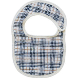 Vintage Plaid Classic Muslin Bib - HoneyBug 