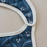 Navy Berry Classic Muslin Bib - HoneyBug 