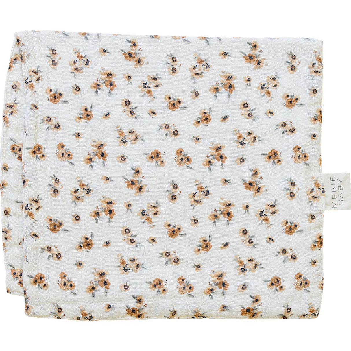 Autumn Bloom Muslin Burp Cloth - HoneyBug 