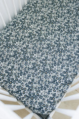 Liberty Floral Muslin Crib Sheet - HoneyBug 