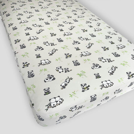 Panda Bamboo Changing Pad Cover - HoneyBug 