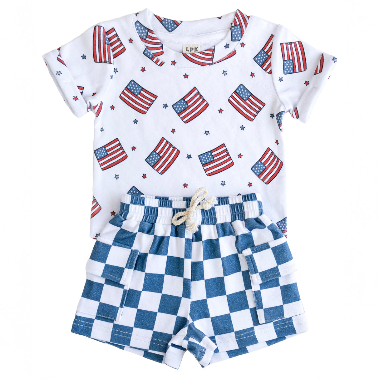 Cargo Shorts Set | Patriotic Vibes