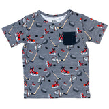 AT THE RINK DREAM POCKET TEE - HoneyBug 