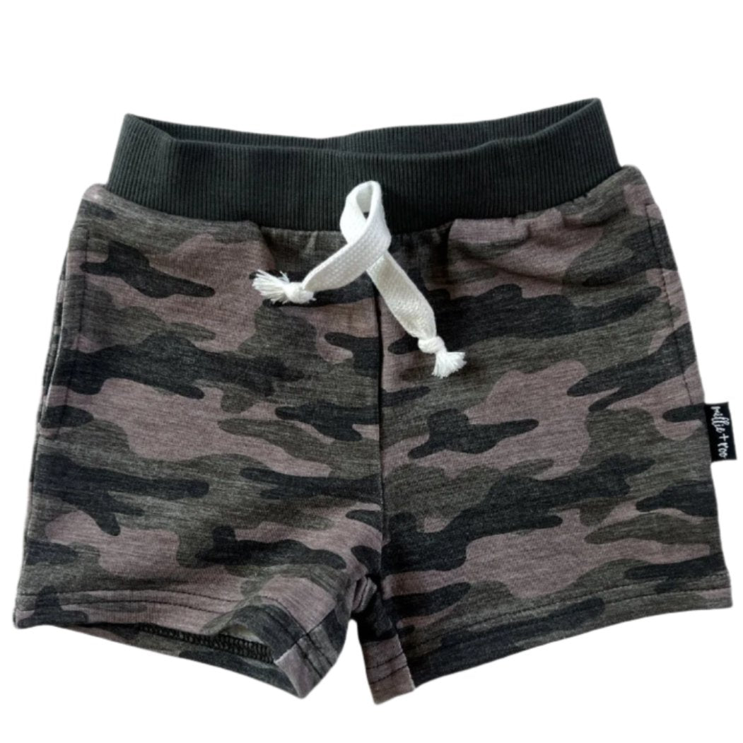 BAMBOO JOGGER SHORTS- Chris Camo - HoneyBug 