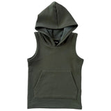 BAMBOO HOODIE TANK- Moss - HoneyBug 