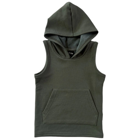 BAMBOO HOODIE TANK- Moss - HoneyBug 