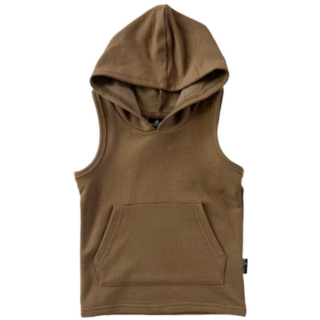 BAMBOO HOODIE TANK- Mocha - HoneyBug 