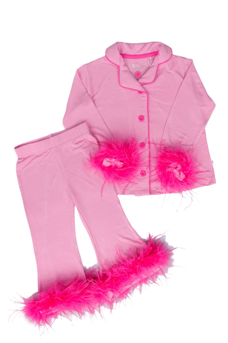 BUBBLEGUM GIRL’S FLARE FEATHERED DREAM SET - HoneyBug 