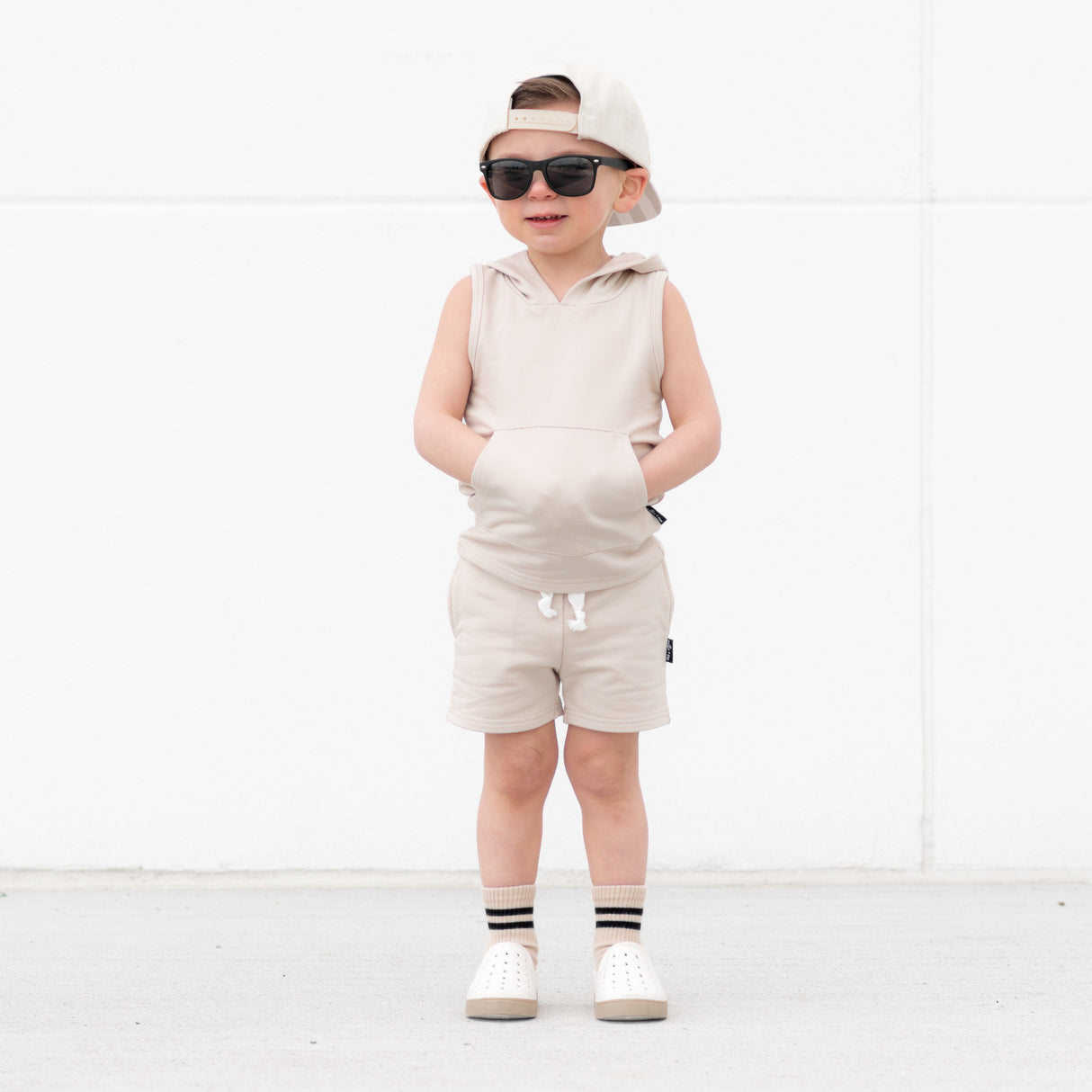 BAMBOO HOODIE TANK- Clay - HoneyBug 