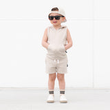 BAMBOO HOODIE TANK- Clay - HoneyBug 