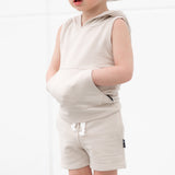 BAMBOO HOODIE TANK- Clay - HoneyBug 