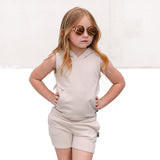 BAMBOO HOODIE TANK- Clay - HoneyBug 