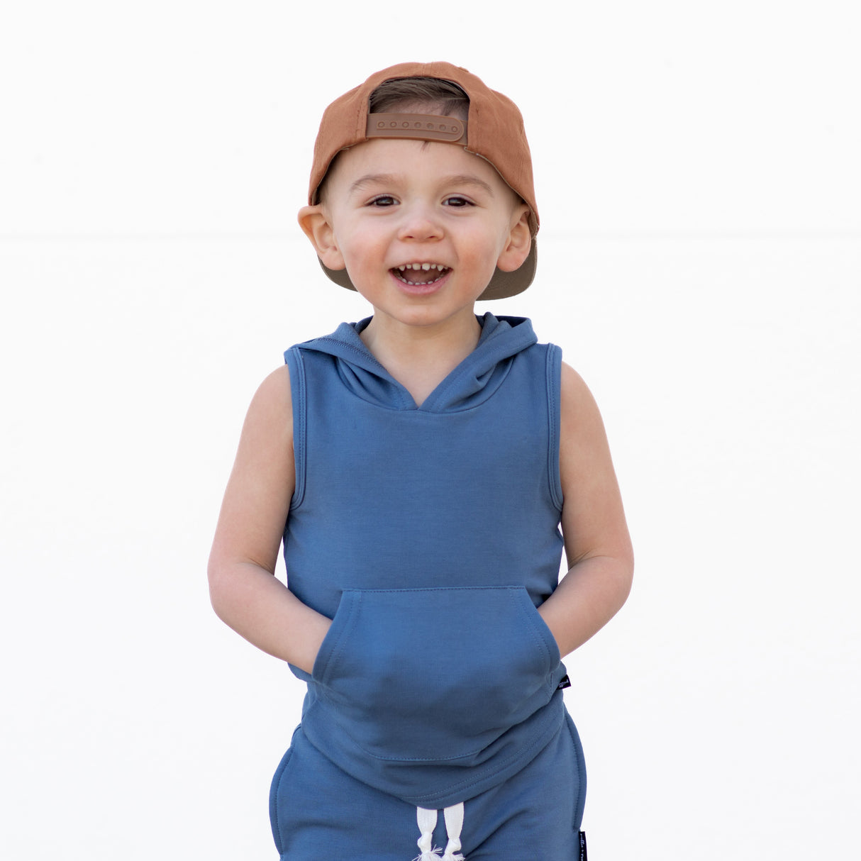 BAMBOO HOODIE TANK- Arctic - HoneyBug 