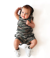 BAMBOO JOGGER SHORTS- Chris Camo - HoneyBug 