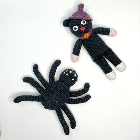 Halloween Toy Cat Rattle - HoneyBug 