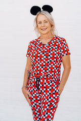 MAMA V-NECK- Roo Magic (Red) - HoneyBug 