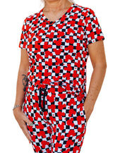 MAMA V-NECK- Roo Magic (Red) - HoneyBug 