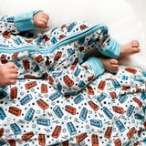 ZIP ROMPER- Legos - HoneyBug 