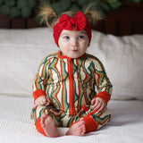 ZIP ROMPER - Retro Rainbow - HoneyBug 