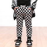 JOGGERS- B+W Check Bamboo French Terry - HoneyBug 