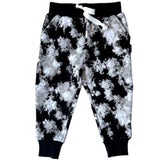 JOGGERS- Black Tie Dye Bamboo French Terry - HoneyBug 