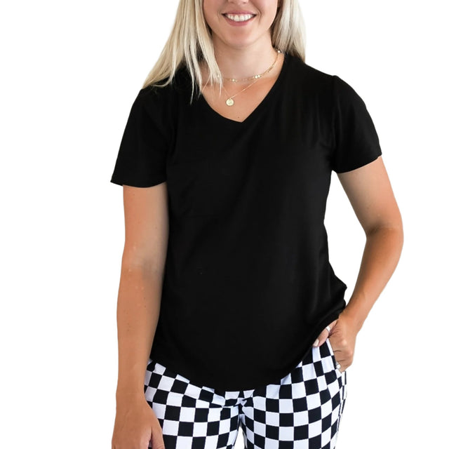 MAMA V-NECK- Midnight - HoneyBug 