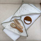 3 Pack Washcloth Set - Sage Pear - HoneyBug 