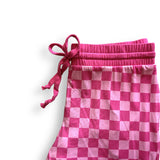 MAMA JOGGERS- Pink Check - HoneyBug 