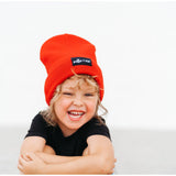 BAMBOO CUFF BEANIE- Red - HoneyBug 