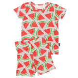 TWO PIECE SHORTIE SET- Kawaii Watermelon - HoneyBug 