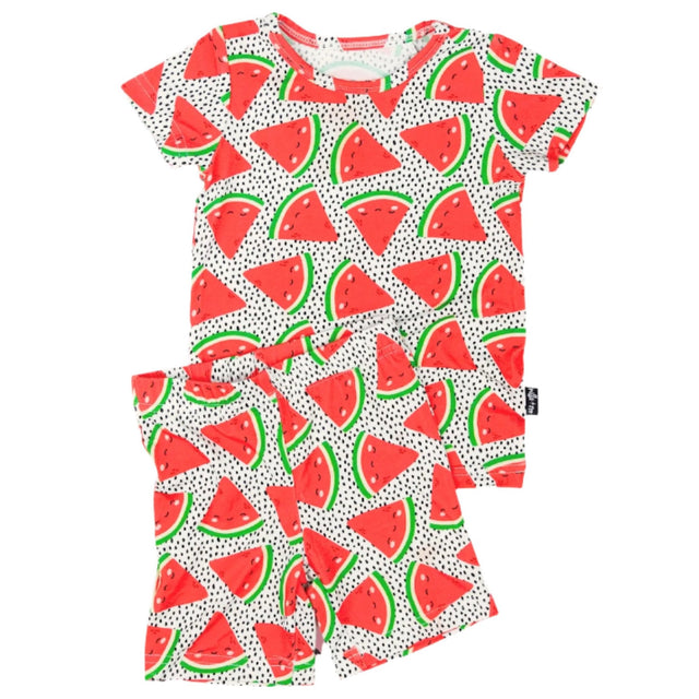 TWO PIECE SHORTIE SET- Kawaii Watermelon - HoneyBug 