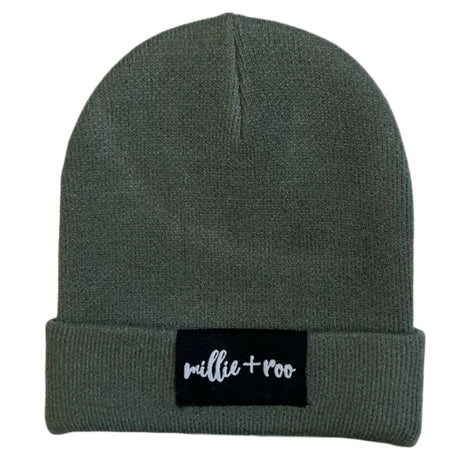 BAMBOO CUFF BEANIE- Moss - HoneyBug 