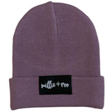BAMBOO CUFF BEANIE- Plum - HoneyBug 