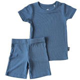 TWO PIECE SHORTIE SET- Arctic Ribbed - HoneyBug 