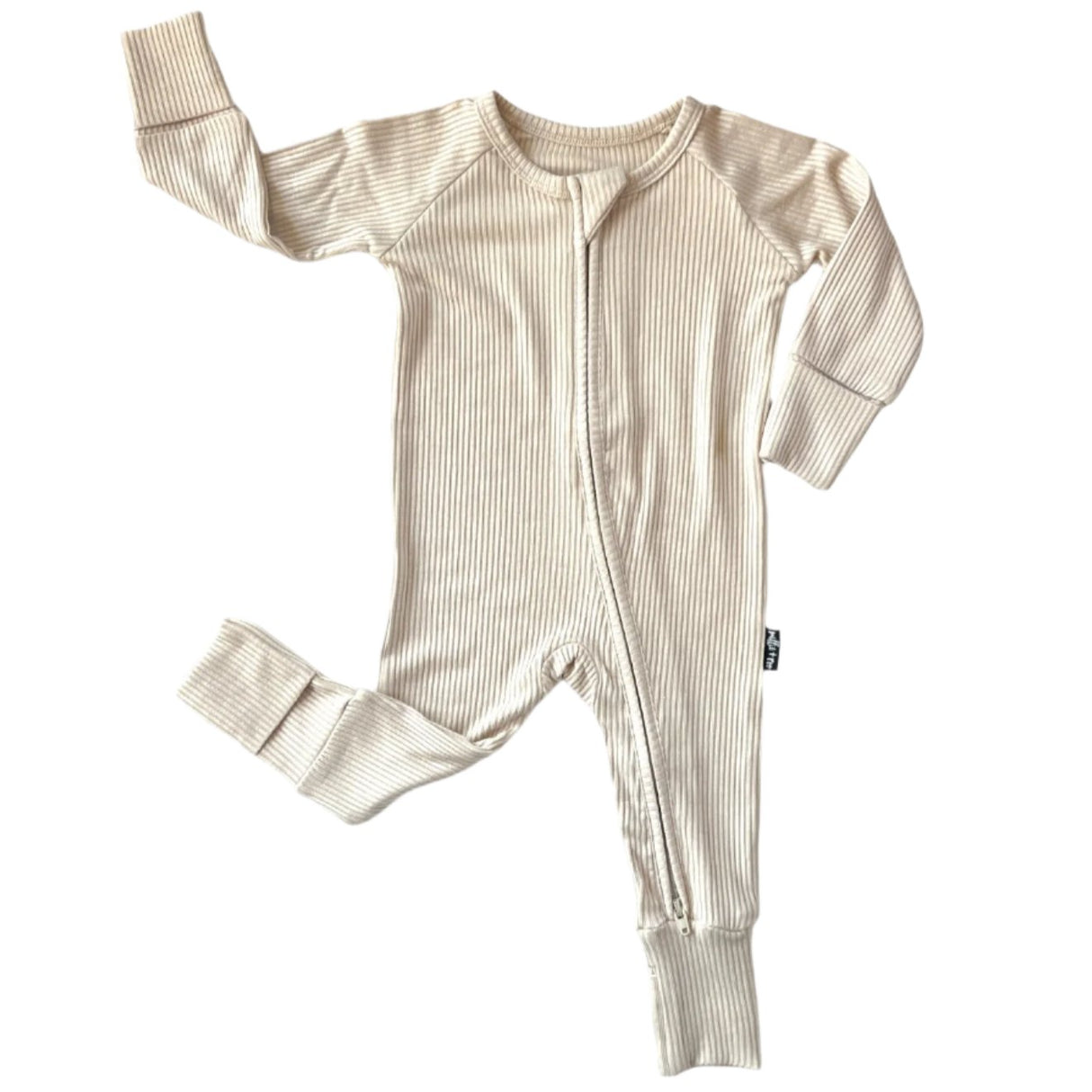 Zip Romper - Clay Ribbed - HoneyBug 