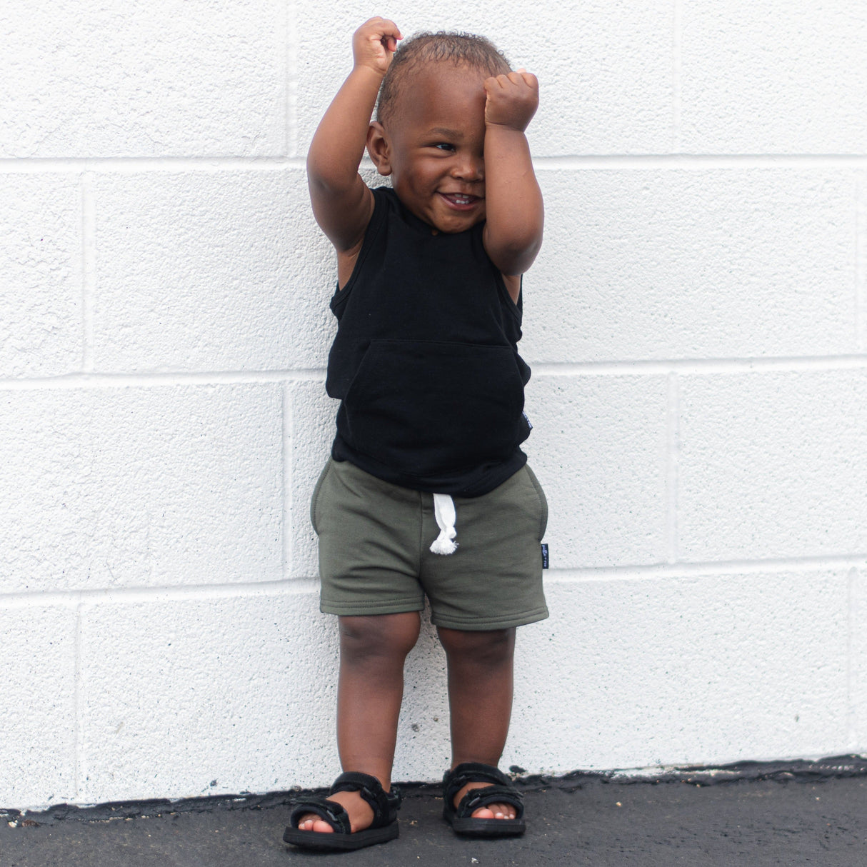 BAMBOO HOODIE TANK- Midnight - HoneyBug 