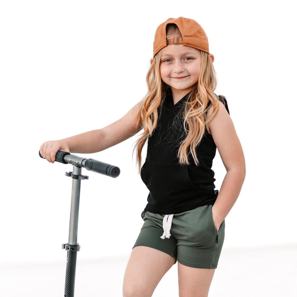 BAMBOO HOODIE TANK- Midnight - HoneyBug 