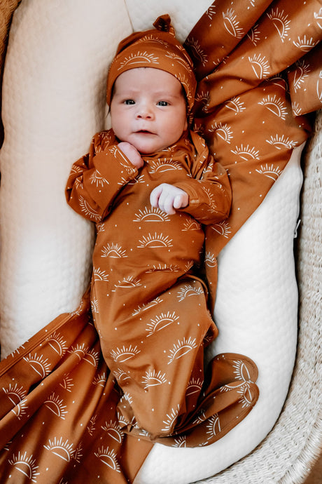 BAMBOO KNOTTED GOWN- Sunny Days - HoneyBug 