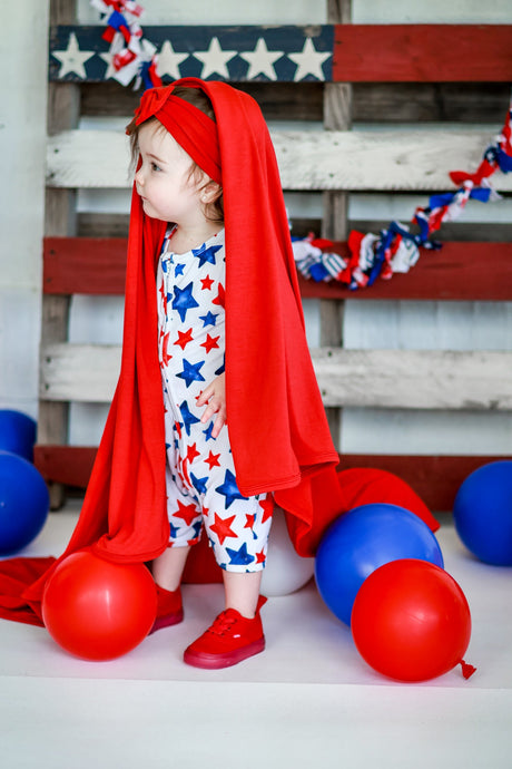 BAMBOO BLANKET - Red - HoneyBug 