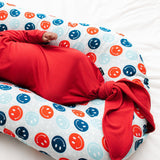 BAMBOO KNOTTED GOWN- Red - HoneyBug 