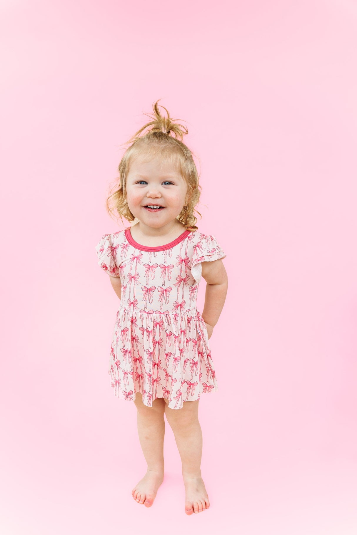 BOW CUTE DREAM BODYSUIT DRESS - HoneyBug 