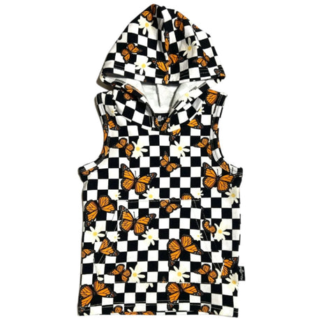 BAMBOO HOODIE TANK- Butterflies - HoneyBug 