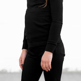 LONG SLEEVE 2 PIECE SETS- Midnight Ribbed - HoneyBug 
