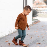 HENLEY LONG SLEEVE- Sienna - HoneyBug 