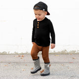 HENLEY LONG SLEEVE- Midnight - HoneyBug 