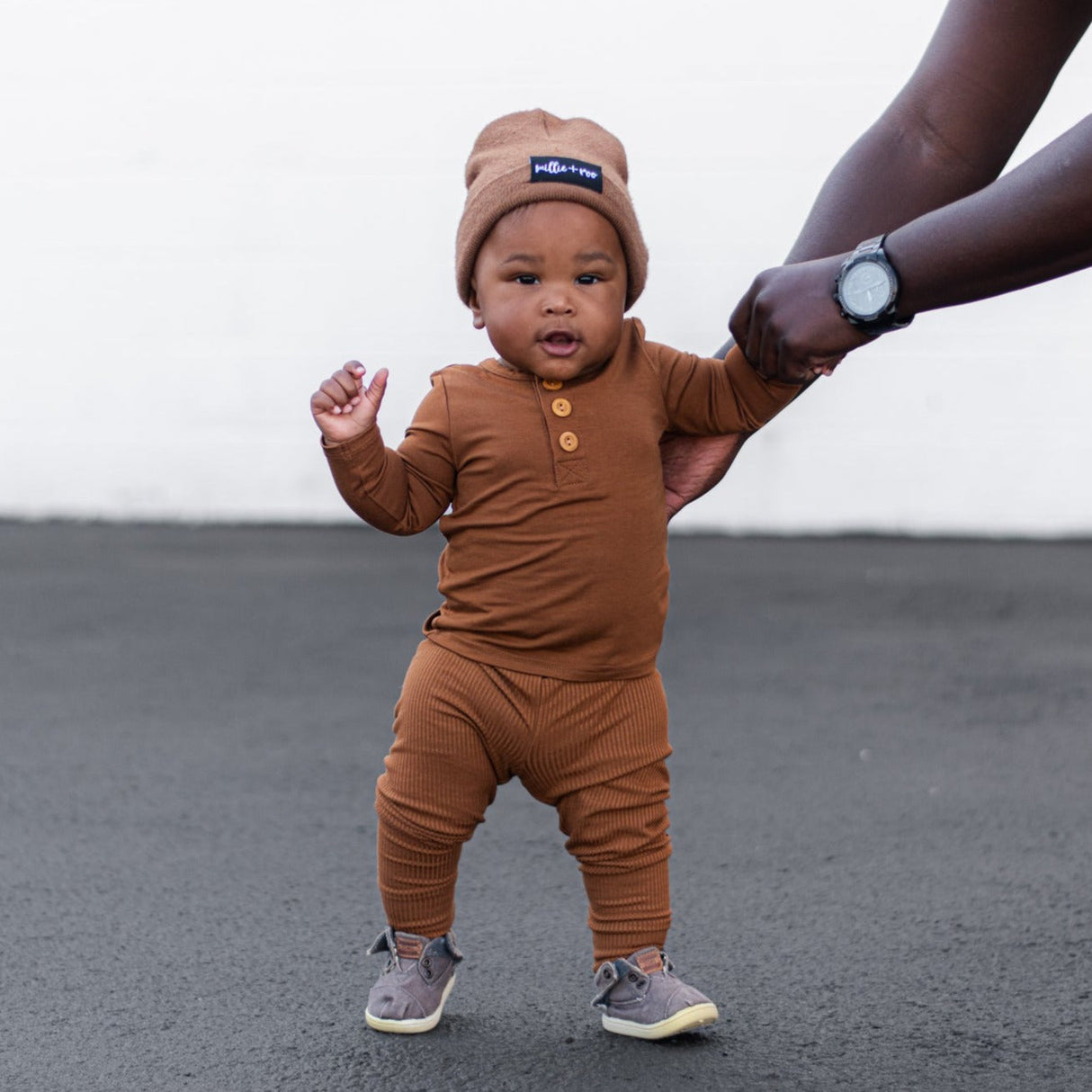 HENLEY LONG SLEEVE- Sienna - HoneyBug 