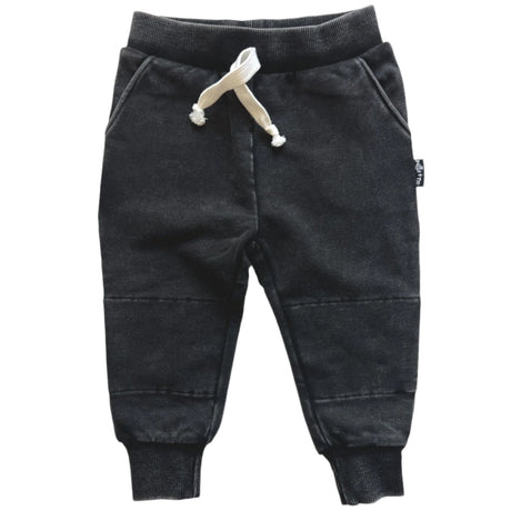 JOGGERS- Midnight Snow Wash French Terry - HoneyBug 