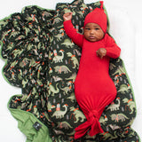 BAMBOO KNOTTED GOWN- Red - HoneyBug 