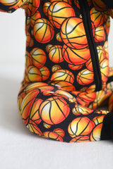 Zip Romper - Basketball - HoneyBug 