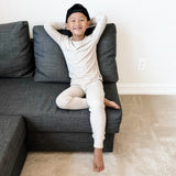 LONG SLEEVE 2 PIECE SETS- Clay Ribbed - HoneyBug 